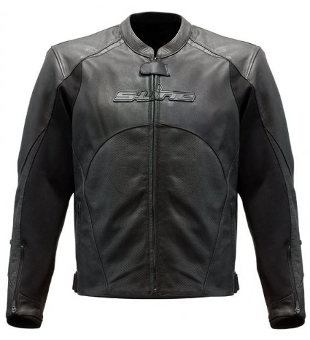 BLOUSON CUIR RACING PERFORE BLACK SERIES