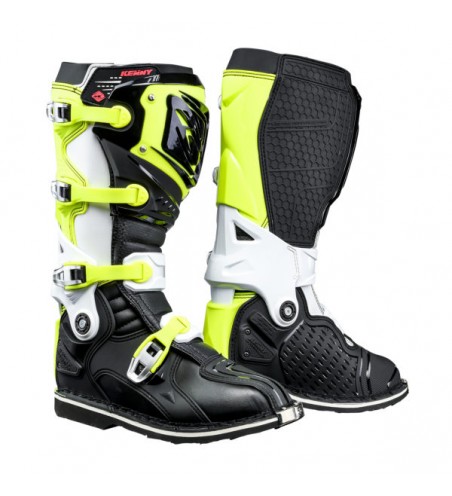 BOTTES KENNY TITANIUM NOIR BLANC JAUNE FLUO -44