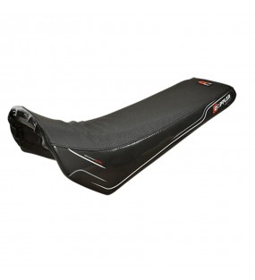 HOUSSE DE SELLE DERBI DOPPLER NOIR ET ROUGE