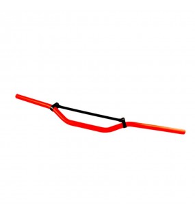 GUIDON TUNR CROSS ALU ROUGE FLUO 50 CC A BOITE A