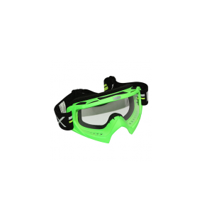 LUNETTES MASQUE CROSS S-LINE ECO VERT FLUO ECRAN IRIDIUM VERT