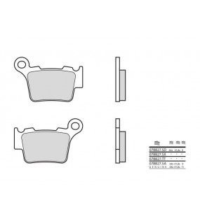 PLAQUETTES DE FREIN BREMBO 07BB27TT CARB