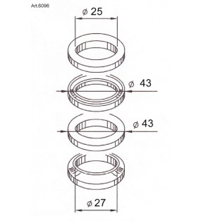 KIT ROULEMENT COLONNE DIRECTION OVETTO 97 A 2001