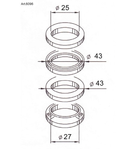 KIT ROULEMENT COLONNE DIRECTION OVETTO 97 A 2001