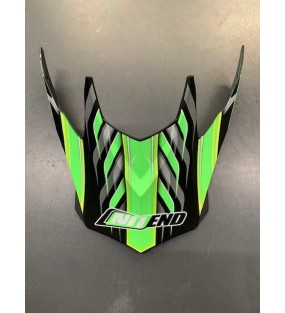 VISIERE CASQUE CROSS NOEND DEFCON 5 NOIR VERT MAT