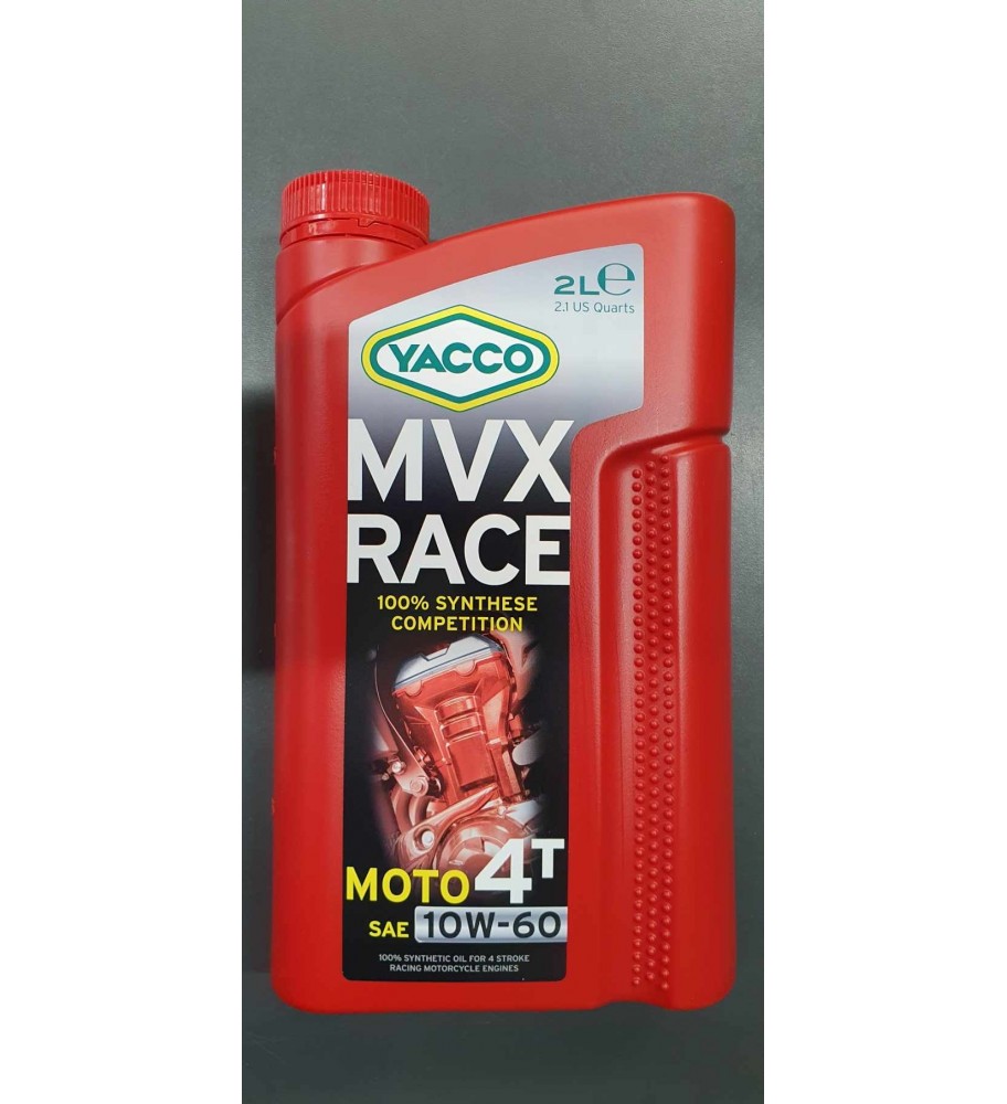 Huiles motos 2 Temps - MVX RACE 2T 100% synthèse pour Moto / Quad