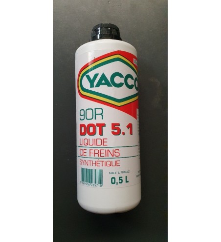 LIQUIDE FREIN YACCO 90R DOT5.1 BIDON DE 0.5L