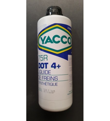 LIQUIDE DE FREIN SYNTHETIQUE YACCO 75R DOT4 500ML