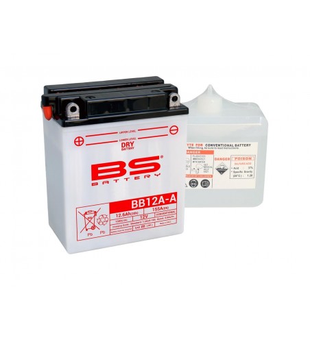 BATTERIE BS BB12A-A AVEC PACK ACIDE