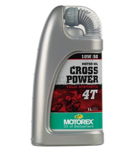 HUILE MOTOREX CROSS POWER 4T 10W50 100% synthétique 1L