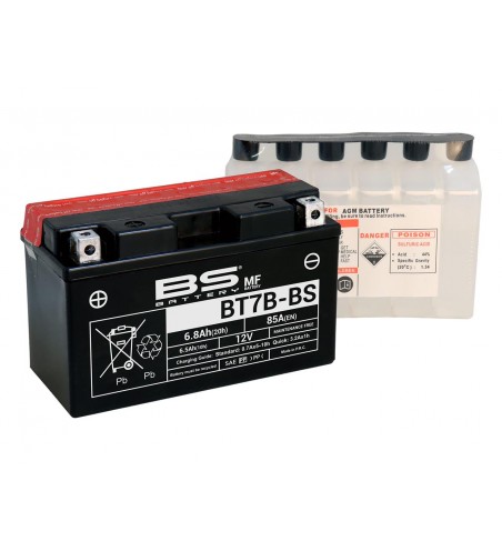 BATTERIE BS BT7B-BS AVEC ACIDE