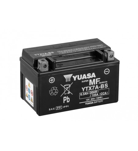 BATTERIE YUASA YTX7A-BS SANS ENTRETIEN L