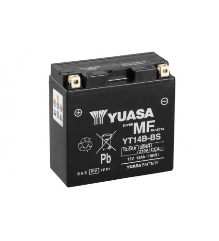 BATTERIE YUASA YT14B-BS SANS ENTRETIEN L