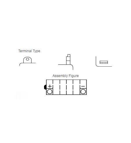 BATTERIE YUASA YB7-A + A GAUCHE