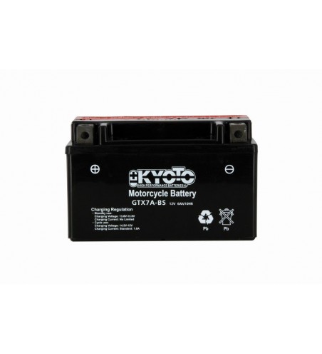 BATTERIE KYOTO GTX7ABS LIVREE AVEC PACK ACIDE