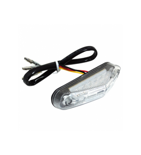 FEU ARRIERE 50 A BOITE/MOTO REPLAY A LEDS TRIANGLE TRANSPARENT