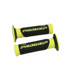 POIGNEE PROGRIP SCOOTER 732 DOUBLE DENSITE FLUO DESIGN JAUNE FLUO / NOIR