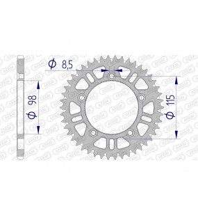 COURONNE AFAM 48 DENTS ALU PAS 420 TYPE