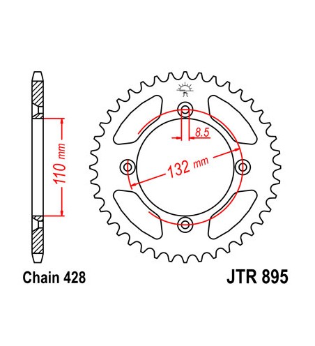 COURONNE ACIER 46 DENTS JTR895.46