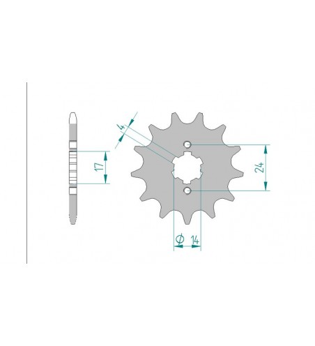 PIGNON AFAM ACIER AM6 11 DENTS 49102-11