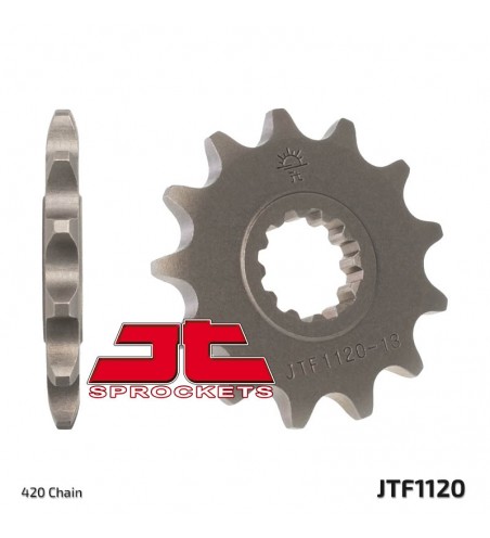 Pignon JT SPROCKETS 12 dents acier standard pas 420 type 1120