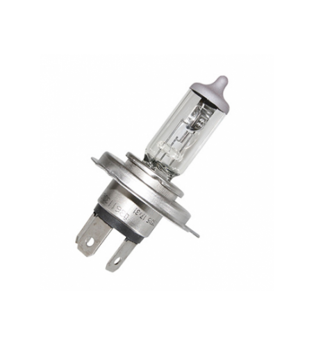 AMPOULE 12V 60/55W NORME H4 CULOT P43T BLANC