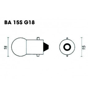 AMPOULES 12V / 21W CULOT BA15S