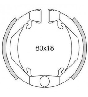 MACHOIRE FREIN CYCLO NEWFREN AV / AR ADAPT. 103 SP / 51V / 41 D80X18