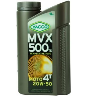 HUILE YACCO MVX 500 4TEMPS 20W50 BIDON DE 1L