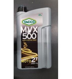 HUILE YACCO MVX 500 2TEMPS BIDON DE 2L