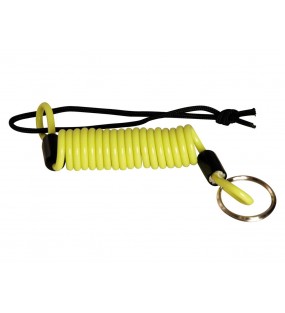 CABLE DE RAPPEL VECTOR JAUNE FLUO POUR ANTIVOL