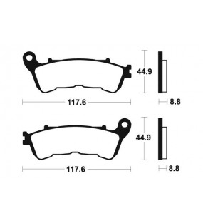 Plaquettes de frein TECNIUM scooter organique - ME432