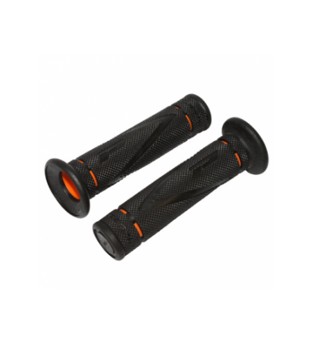 POIGNEE PROGRIP ON ROAD 838 DOUBLE DENSITE CLOSED END ORANGE/NOIR