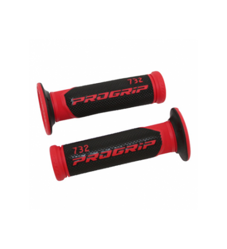 POIGNEE PROGRIP SCOOTER 732 DOUBLE DENSITE ROUGE/NOIR 125mm