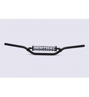 Guidon 22,2mm avec barre RENTHAL Classic Enduro Medium noir/mousse noire