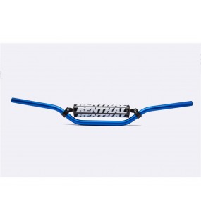 Guidon 22,2mm avec barre RENTHAL Classic Enduro bleu/mousse noire