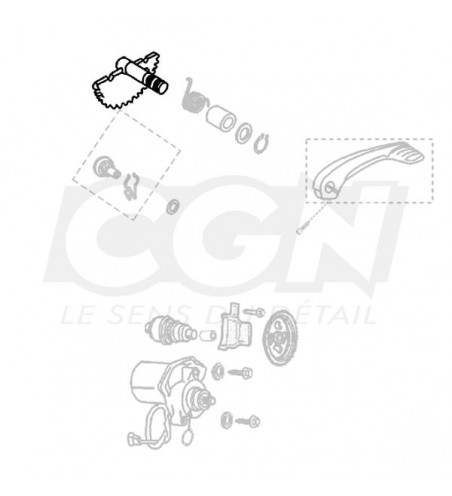 AXE KICK SCOOTER PEUGEOT KISBEE / STREETZONE / DJANGO / VCLIC / LUDIX / JET FORCE / CITYSTAR