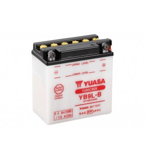 BATTERIE YUASA YB9L-B  LIVRE SANS ACIDE