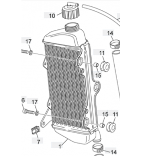 RADIATEUR SHERCO 50 2014