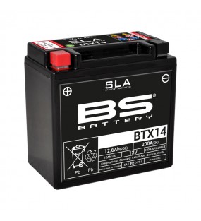 Batterie BS BATTERY BTX14 SLA sans entretien activée usine