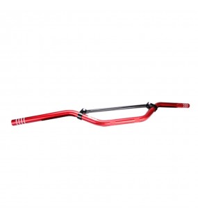 GUIDON MOTO DOPPLER CROSS-BAR ALU ROUGE + MOUSSE (l740 h70)