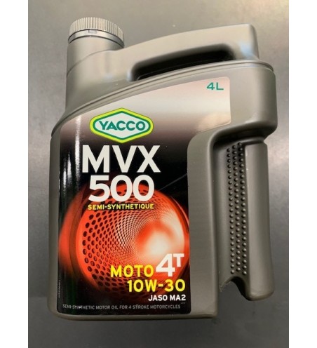 HUILE YACCO MVX 500 4TEMPS 10W30 BIDON DE 4L