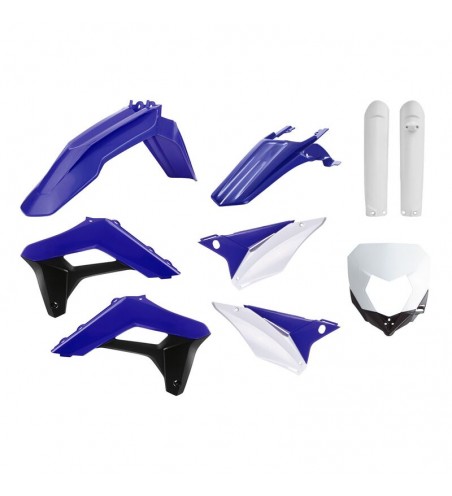 KIT PLASTIQUE SHERCO POLISPORT COULEUR ORIGINE BLEU ET BLANC