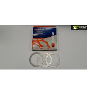 KIT DISQUES LISSES TECNIUM ACIER YAMAHA YBR 125 A PARTIR DE 2005