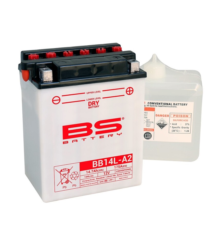 BATTERIE BS BATTERY BB14L-A2 AVEC PACK ACIDE