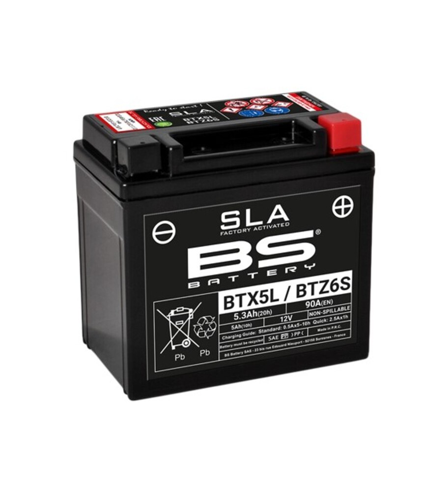 BATTERIE BS BTX5L-BS BTZ6S SLA ACTIVE USINE