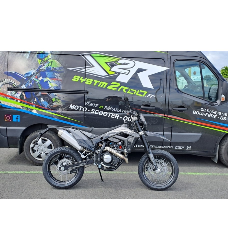 125 A BOITE SHERCO SM RS BLACKMOON GRIS E5 2023