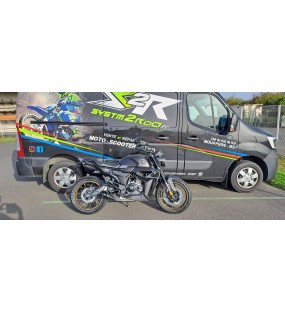 Stickers jante Zontes Scrambler 125 - Kit déco jantes Zontes