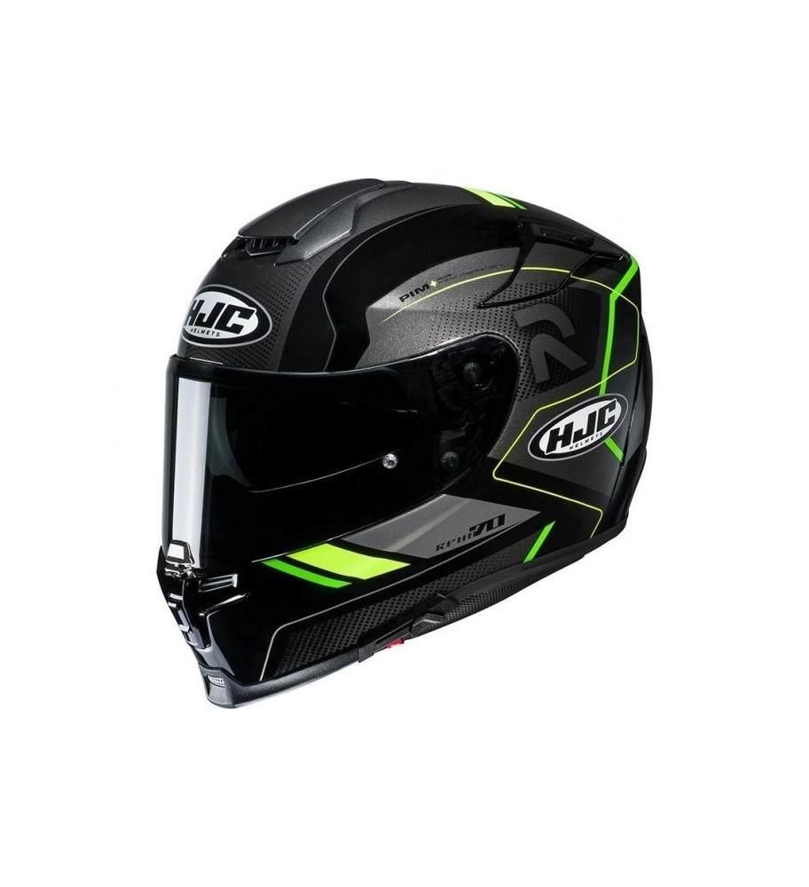 CASQUE HJC RPHA 70 COQUE FIBRE COPTIC M BK YEL GRE