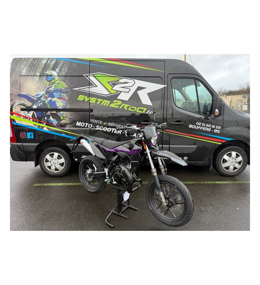 50 A BOITE SHERCO SM STD BLACK PINK GRIS E5 2024